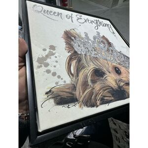 Yorkie Yorkshire Terrier Hanging Wall Sign Picture Wall Art/Tabletop Decor